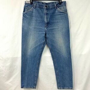 BULWARK FR Blue Denim Straight Leg Jeans Mens 40x32 Flame Resistant Work Utility